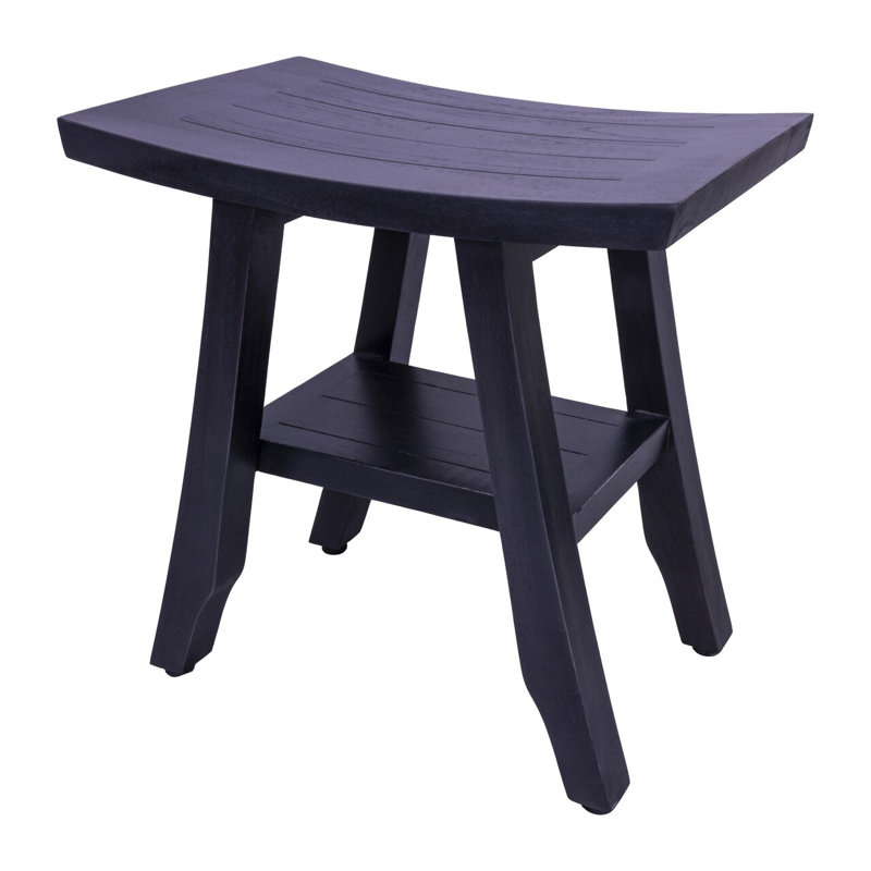 CoastalVogue 18'' W Teak Shower Bench Wayfair